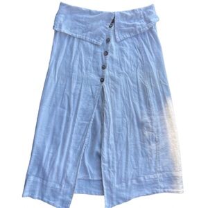 White Linen Free People Skirt